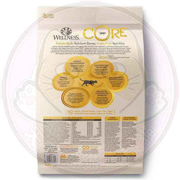 Wellness CORE Grain Free - 5磅 (8852) Indoor Formula 無穀物室內除臭配方 5lbs