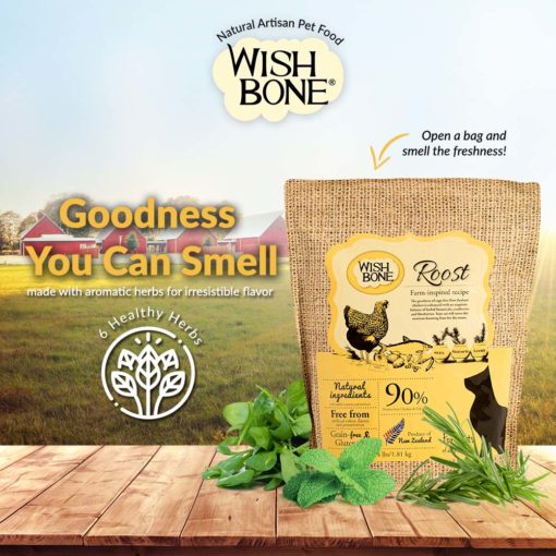 WishBone 威斯邦 Roost 新西蘭無穀香草全貓糧 雞肉&魚 4lbs