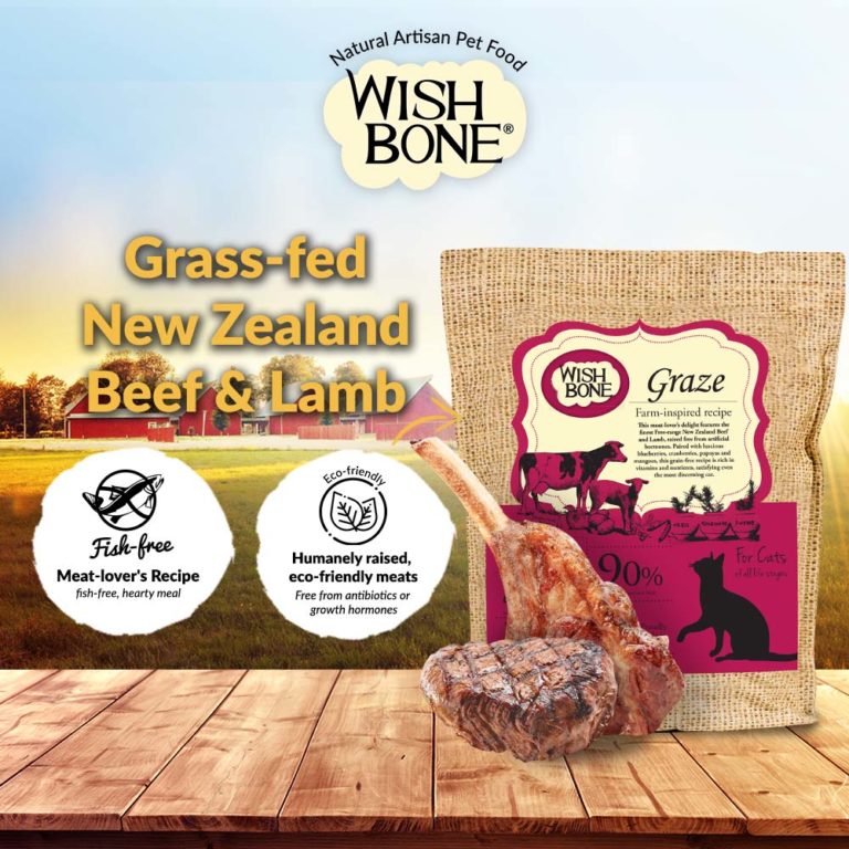 WishBone 威斯邦 Graze 新西蘭無穀香草全貓糧 草飼牛12lbs