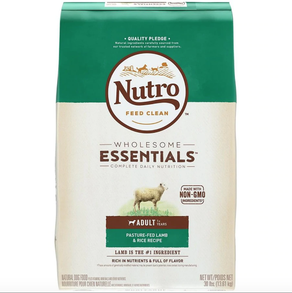 Nutro DOG Adult Lamb & Rice 12LB (Normal Bites) 狗糧 羊肉及全糙米成犬配方(標準粒) 12磅 