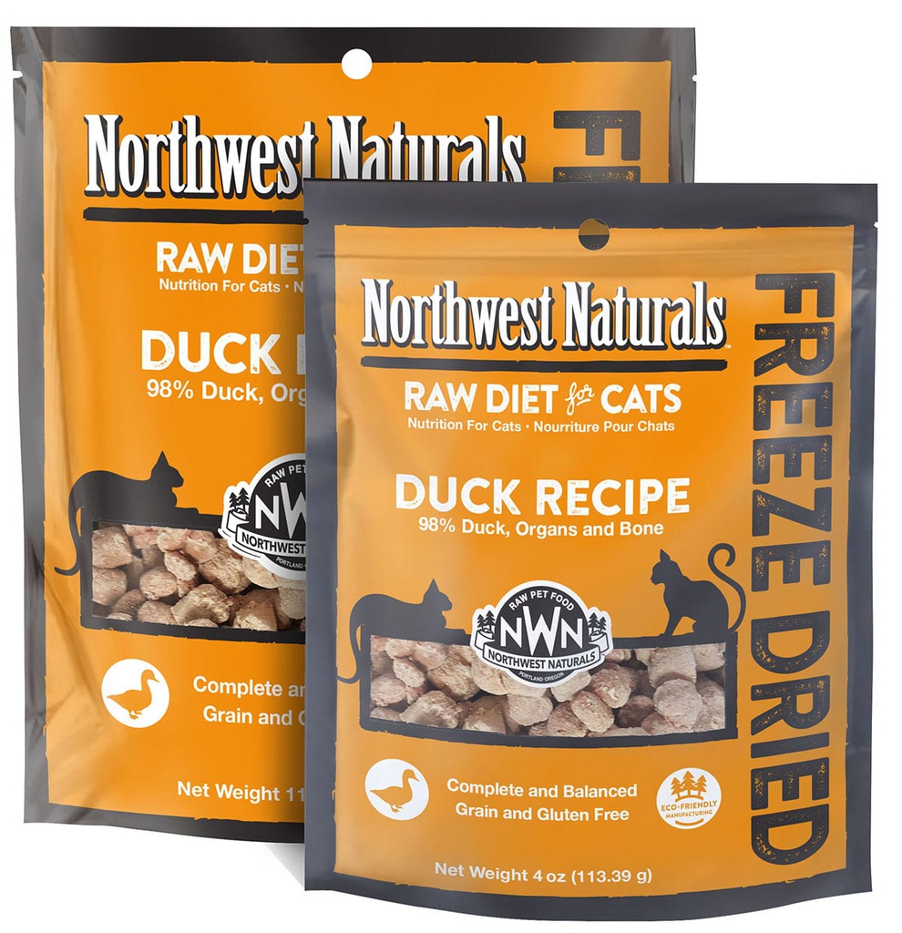 Northwest Naturals CAT Freeze Dried Duck Recipe 04oz 無穀物凍乾小粒鴨肉貓糧 (NWFFD04DK)