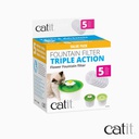 Catit Fountain Filter Triple Action三重過濾自動飲水器替換過濾棉 5PC (#43746)