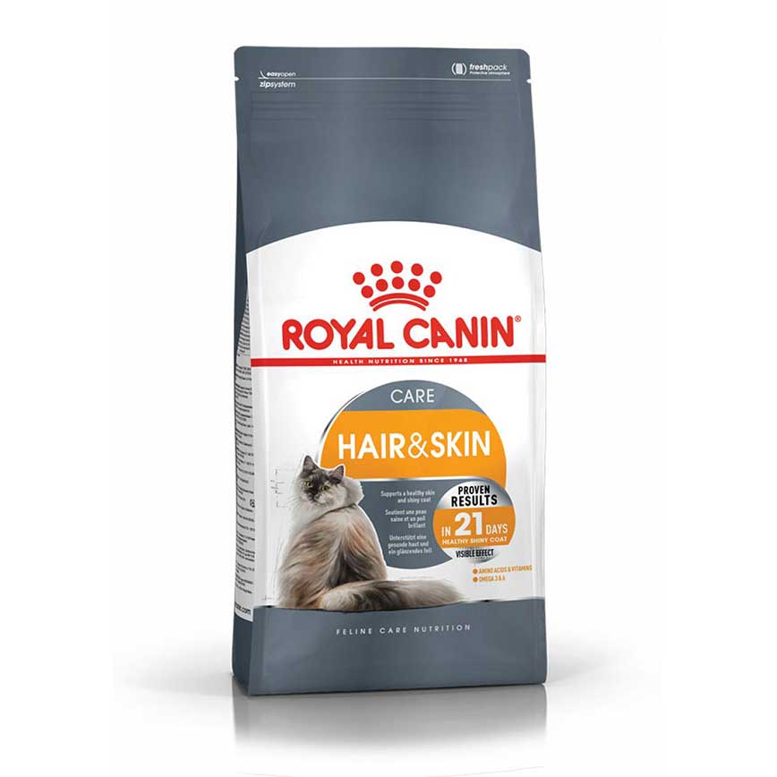 Royal Canin CAT - Feline Care Nutrition(FCN) Hair & Skin Care Adult 加護系列 成貓亮毛及皮膚加護配方 04kg (2526040012)(原裝行貨)