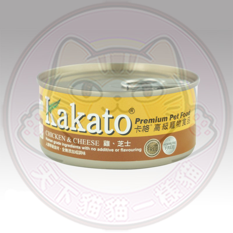 Kakato 卡格 (826) 高級寵物罐頭 雞、芝士 170g