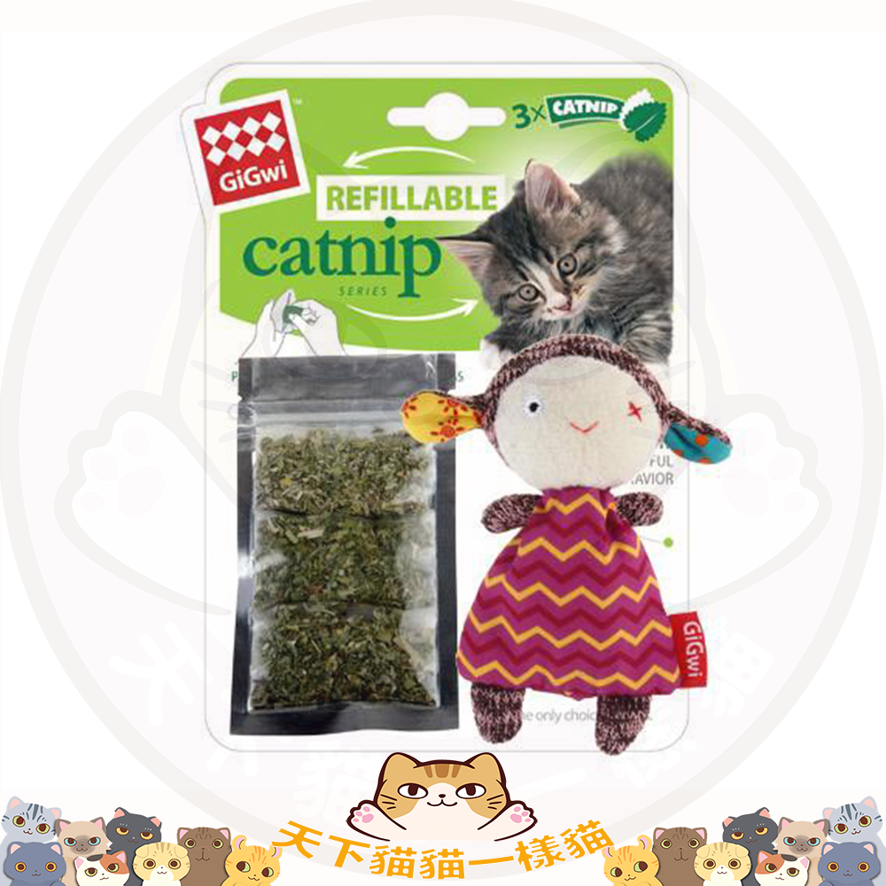 Gigwi 貓玩具 7056 Refillable Catnip 小羊貓草袋