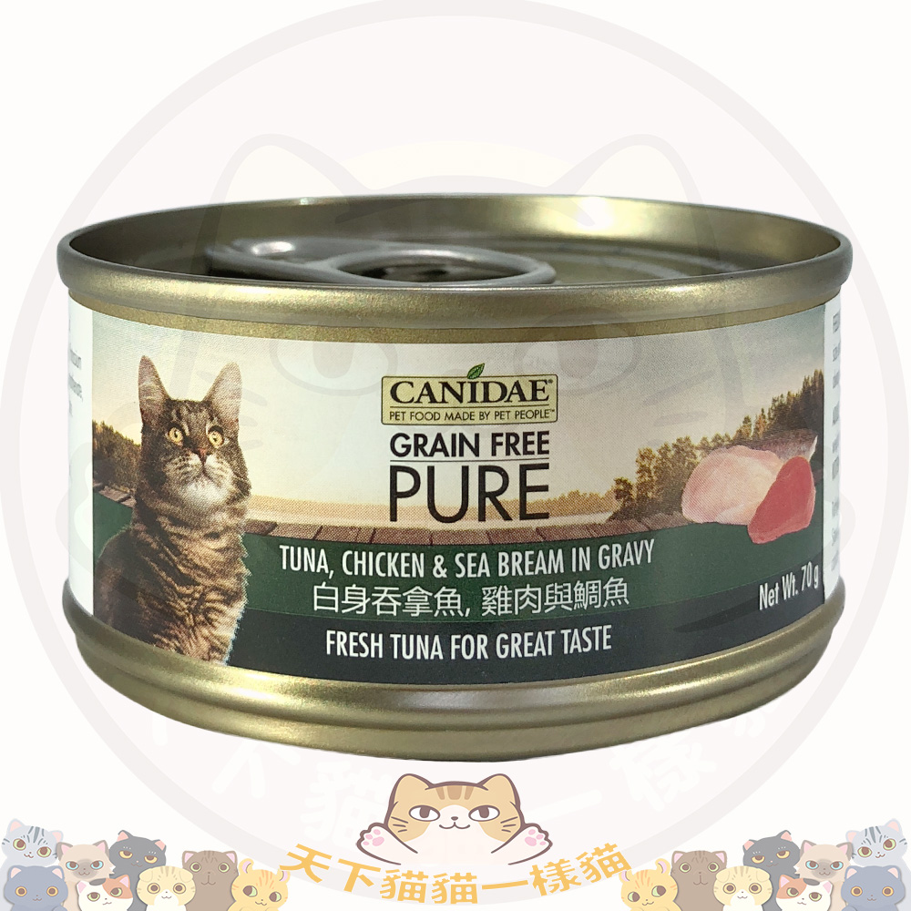 Canidae 卡比主食罐 6200 白身吞拿雞肉鯛魚 70g  (原價$15)