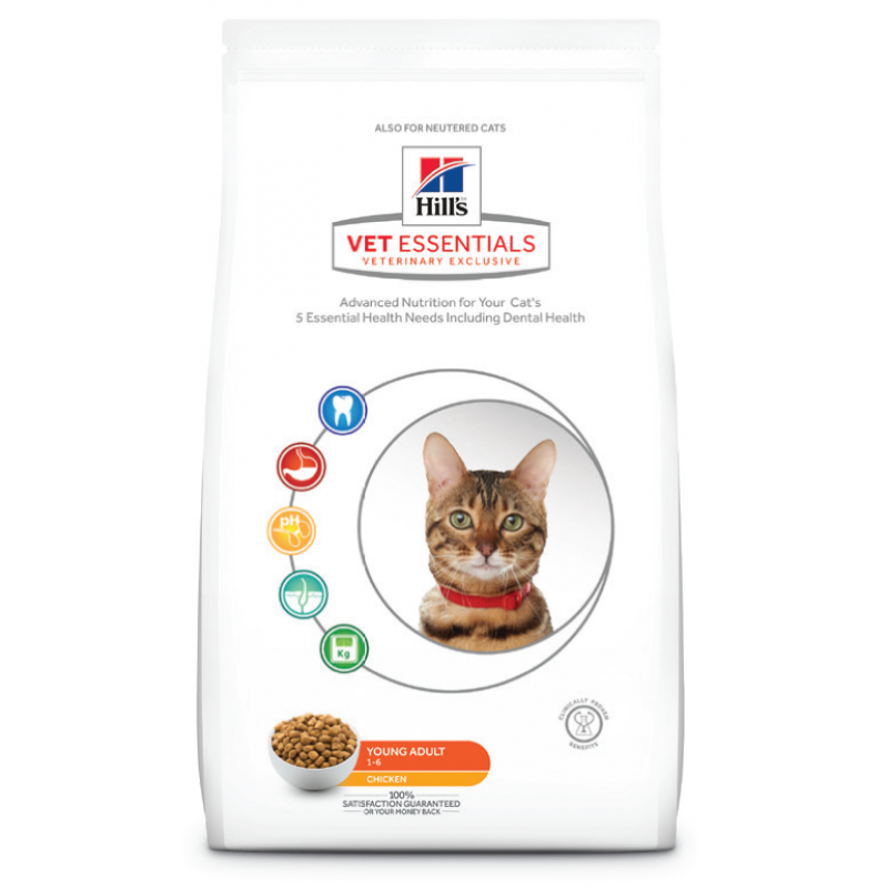 Hill's Vet Essentials Feline Young Adult 1-6 獸醫保健貓乾糧 成貓 1-6歲 1.5kg [訂貨需時5-7天］