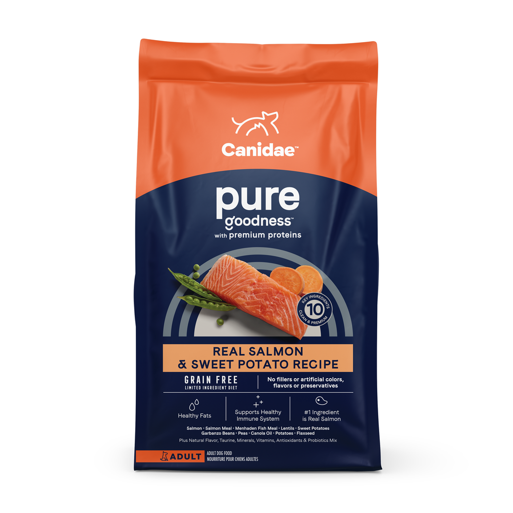 Canidae Dog PURE Grain Free Dry Dog Food With Salmon and Sweet Potato 無穀物海洋成犬配方(三文魚&甜薯) 24LB (原價$885) (1340) (訂貨需時3-5天)