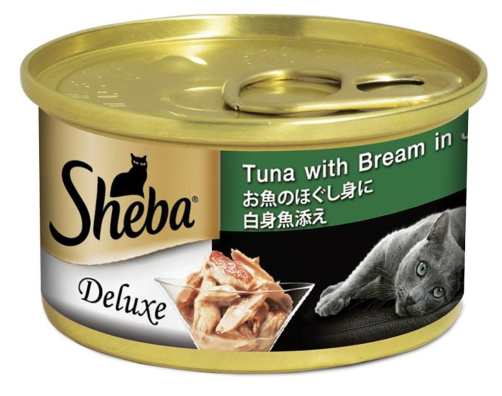 SHEBA CAN 653 (#242) Tuna w/ Bream in Jelly 85g 罐頭吞拿魚真鯛(魚凍) 85g