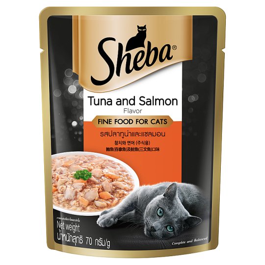 SHEBA POUCH SAA004 Tuna & Salmon 70g 濕包 吞拿魚及三文魚 70g