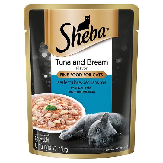 SHEBA POUCH SAA006 Tuna & Bream 70g 濕包 吞拿魚及鯛魚 70g