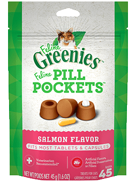 GREENIES Salmon Flavor Pill Pocket 三文魚味餵藥輔助小吃 1.6oz (exp: 30/01/23) 