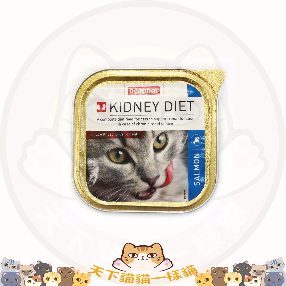 Beaphar Kidney Diet - 腎臟保健配方貓罐頭濕糧 (三文魚) 100g (低磷)