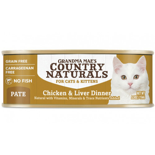 Country Naturals 樂淘美 Grain Free #009 Chicken & Liver Dinner fort Cats & Kittens 無穀物雞肉嫩肝醬煮配方 全貓罐 156g (CNC0068)