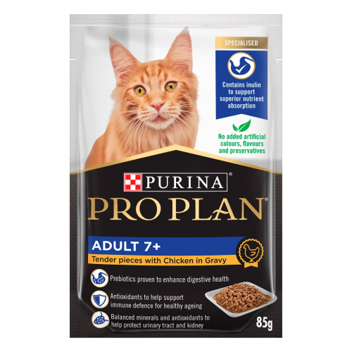 Purina Pro Plan (Adult 7+) 成貓 7+ 配方主食濕糧 醬汁雞肉 85g