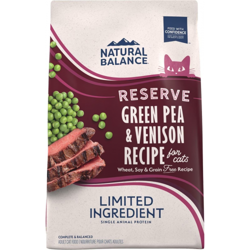 Natural Balance 雪山牌 L.I.D. Grain Free Green Pea Venison 低敏青豆鹿肉成貓糧 4磅 (NB細紫)