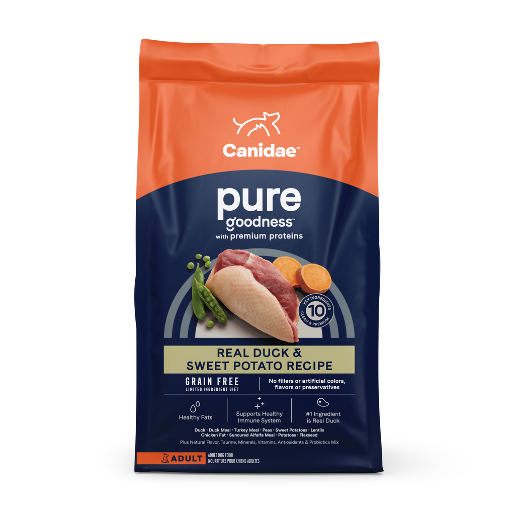 Canidae Dog PURE Grain Free Dry Dog Food with Duck 無穀物天際成犬配方(鴨肉&甜薯) 12LB (原價$575) (1591) (訂貨需時3-5天)