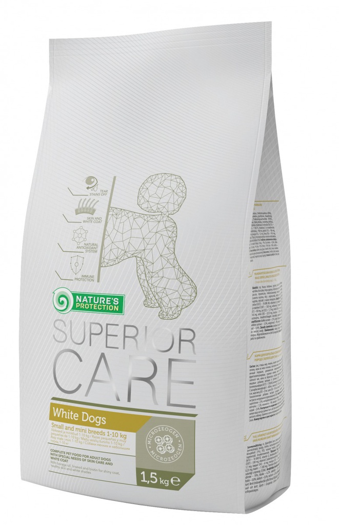 Nature's Protection Dog Superior Care White Dog (WD28) 保然去淚痕美毛配方羊肉細粒成犬糧 10kg (訂貨需時3-5天)