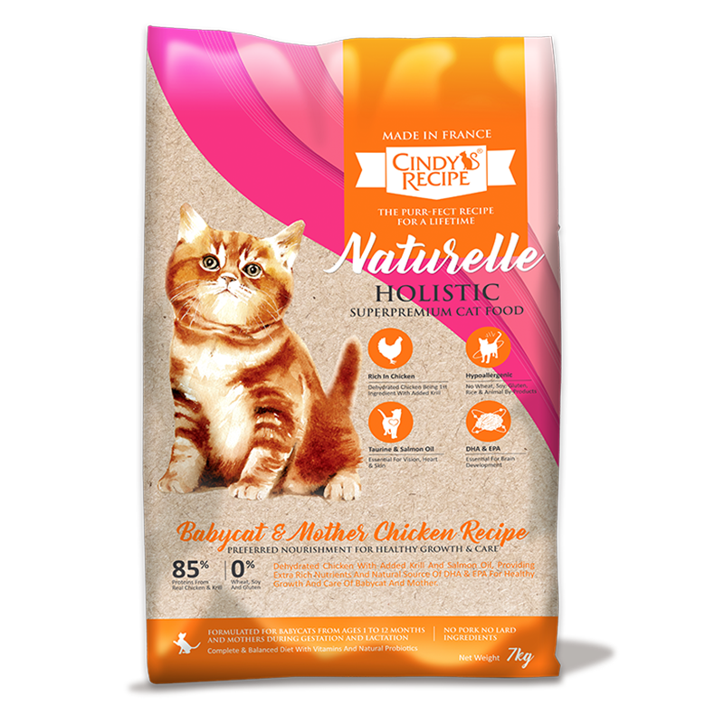 Cindy's Recipe Naturelle Holistic Babycat & Mother Chicken Recipe 雞肉BB貓 / 媽媽貓糧 7kg )