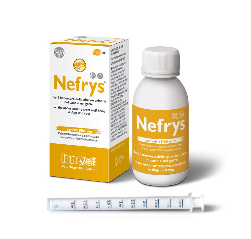 Innovet 意諾膚 Urys® 意大利腎存 [ Nefrys 強腎配方 100ml ] (腎功能衰退, 腎石, 腎炎, 蛋白尿, 高血壓併發症, 腎指數欠佳)