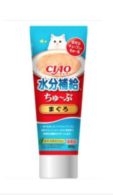 CIAO 支裝 (水份補給泥膏) CS158 貓貓 吞拿魚味醬 (日本製)(EXP:2022.10.22)