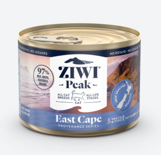 ZiwiPeak Cat 巔峰 "PROVENANCE SERIES" 貓罐頭 [[East Cape 東海角配方]] (170g/6oz) (大East Cape罐)(ZP-CCEC170)