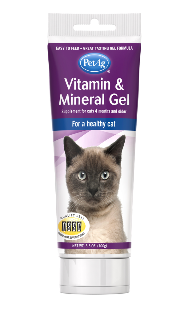 [斷貨中, 未有返貨日期, 可訂貨等貨到] PetAg Vitamin & Mineral Gel for Cat  貓用維他命及礦物質營養膏 3.5oz (100g)