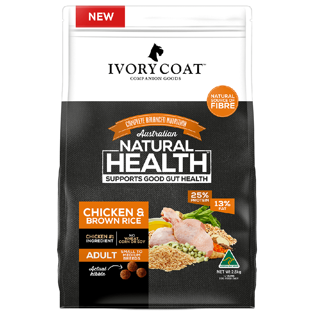 Ivory Coat 狗糧 Adult Dog Chicken & Brown Rice - 雞肉糙米 成犬配方 2.5kg  (訂貨需時3-5天)
