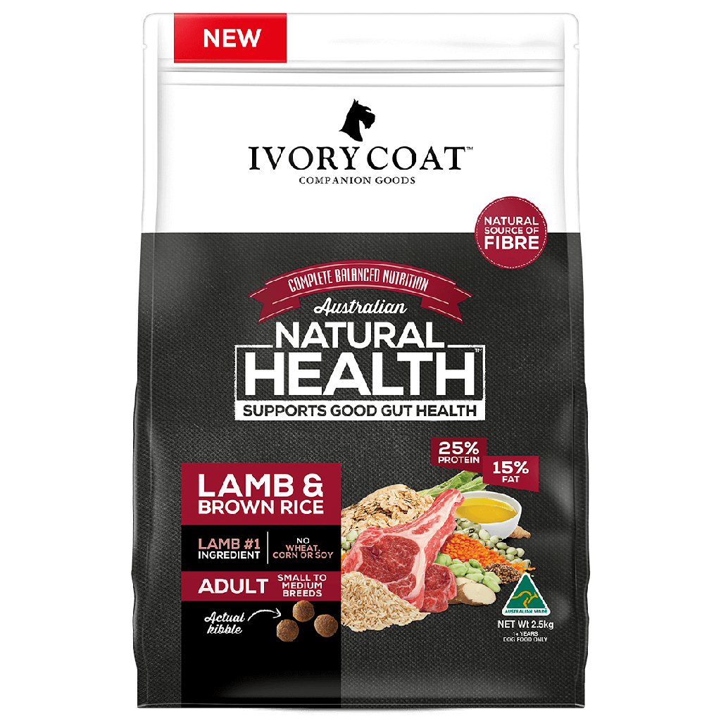 Ivory Coat 狗糧 Adult Dog Lamb & Brown Rice - 羊肉糙米 成犬配方 2.5kg  (訂貨需時3-5天)