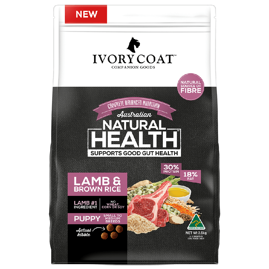 Ivory Coat 狗糧 Puppy Lamb & Brown Rice - 羊肉糙米 幼犬配方 2.5kg  (訂貨需時3-5天)