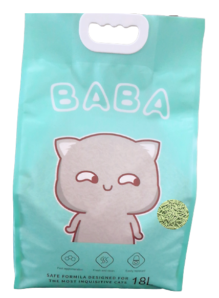 BABA 2.0mm 18L 綠茶味豆腐砂【Baba綠】