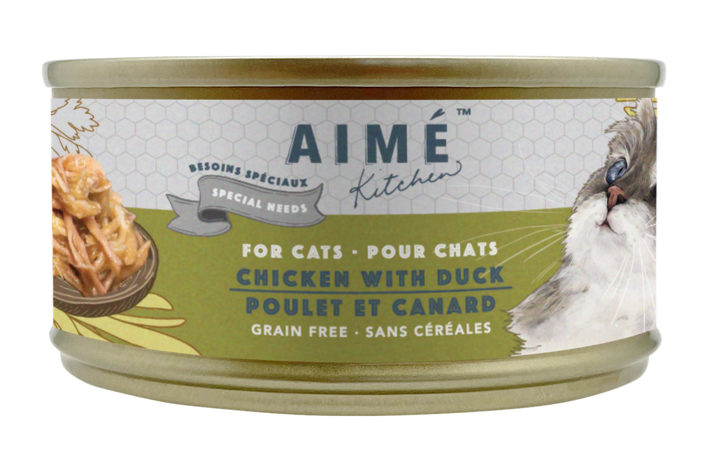 Aime Kitchen Senior Formula #7755 無穀物 老貓罐 Chicken with Duck 75g 雞肉煮鴨【低磷低鎂】