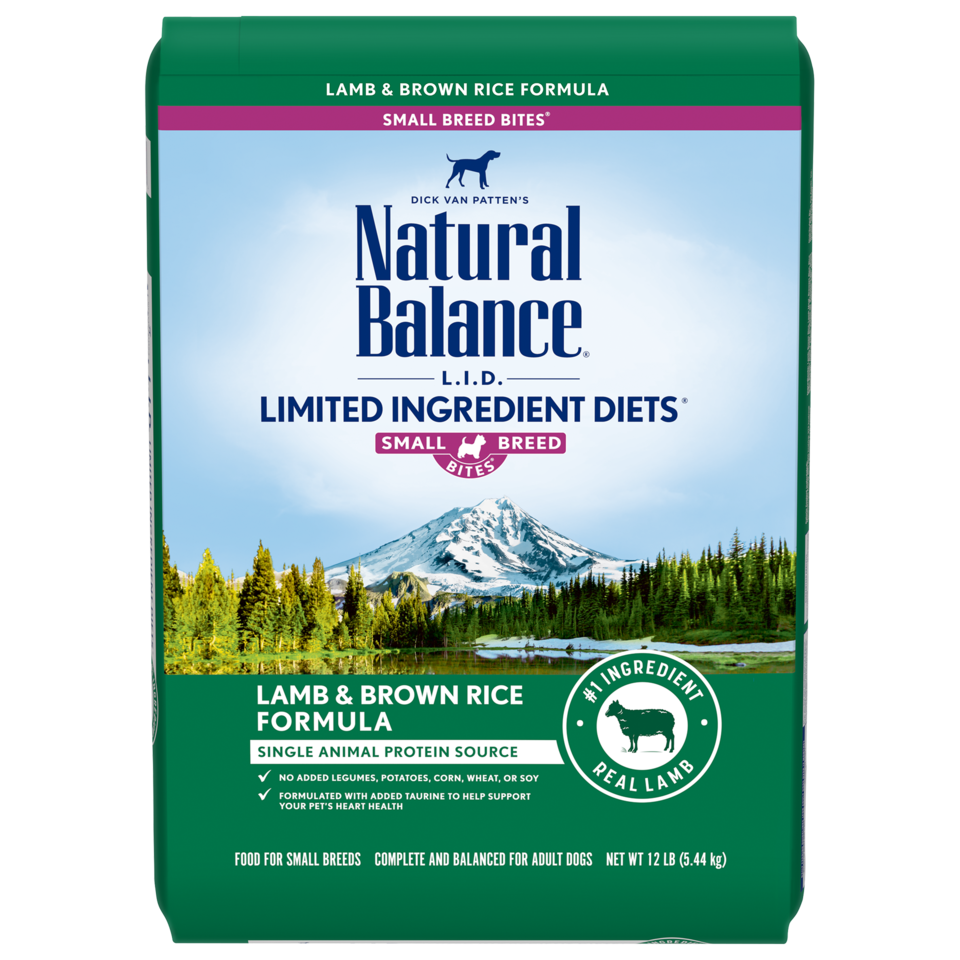 Natural Balance 雪山牌 狗糧 單一蛋白 糙米系 羊肉成犬配方- 細細粒 12磅 Small Breed Bites Lamb Meal & Brown Rice formula for Dog 12lb