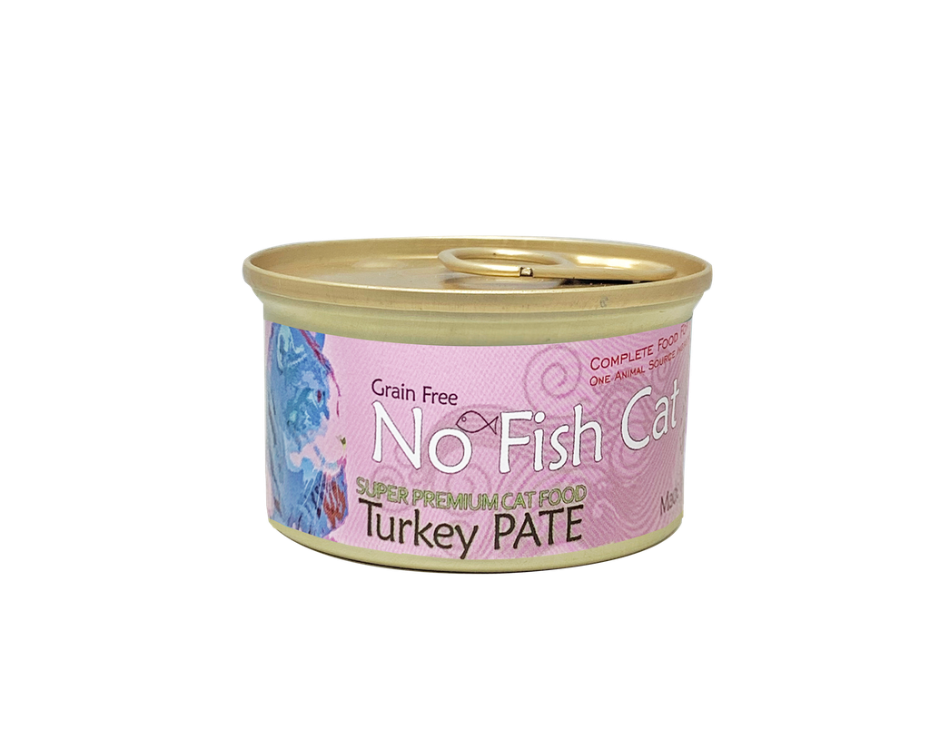 No Fish Cat Turkey Pate 意大利無穀物(單一蛋白)火雞肉醬貓罐頭－85g