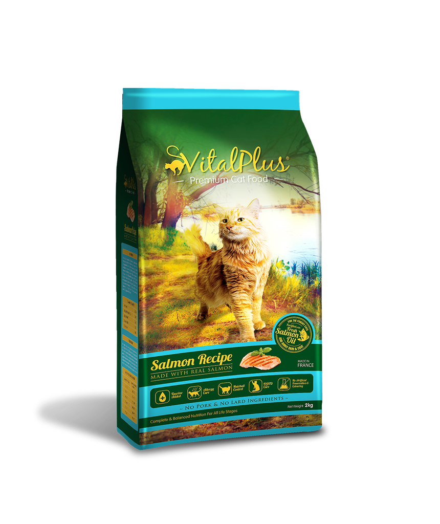 VITALPLUS PREMIUM CAT FOOD 三文鱼配方 SALMON RECIPE 10KG