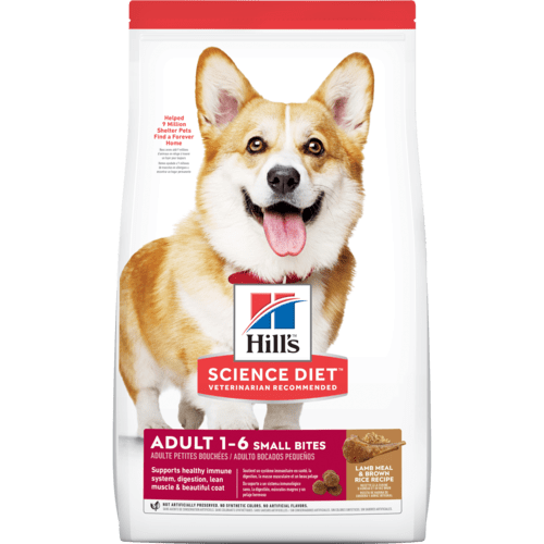 Hill's Dog - Science Diet Adult 1-6 Lamb Meal & Rice Recipe Small bites (#1141HG) 3KG 羊飯 細粒 成犬 (1－6歲)