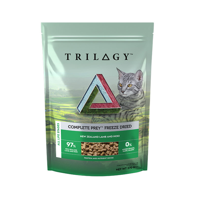 TRILOGY™奇境 Complete Prey Freeze dried - NEW ZEALAND LAMB &HOKI 270g 羊肉&鱈魚 凍乾肉貓主糧 [TRR-002]