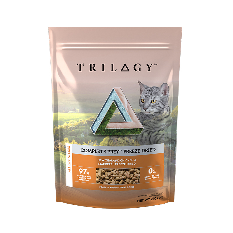 TRILOGY™奇境 Complete Prey Freeze dried - NEW ZEALAND CHICKEN & MACKEREL 270g 雞&鯖魚 凍乾肉貓主糧 [TRR-001]