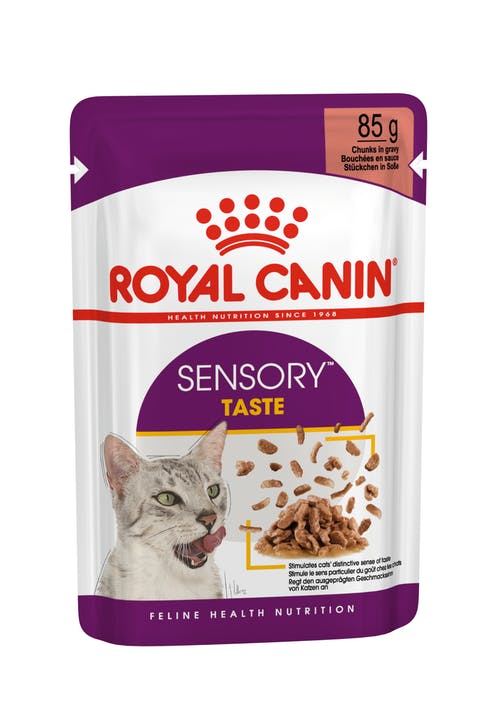 Royal Canin CAT - Feline Health Nutrition (FHN) Sensory [Taste] Gravy 貓感系列 貓感系列 鮮味營養主食濕糧(肉汁)(3034100)85g X 12 原盒 (原裝行貨)