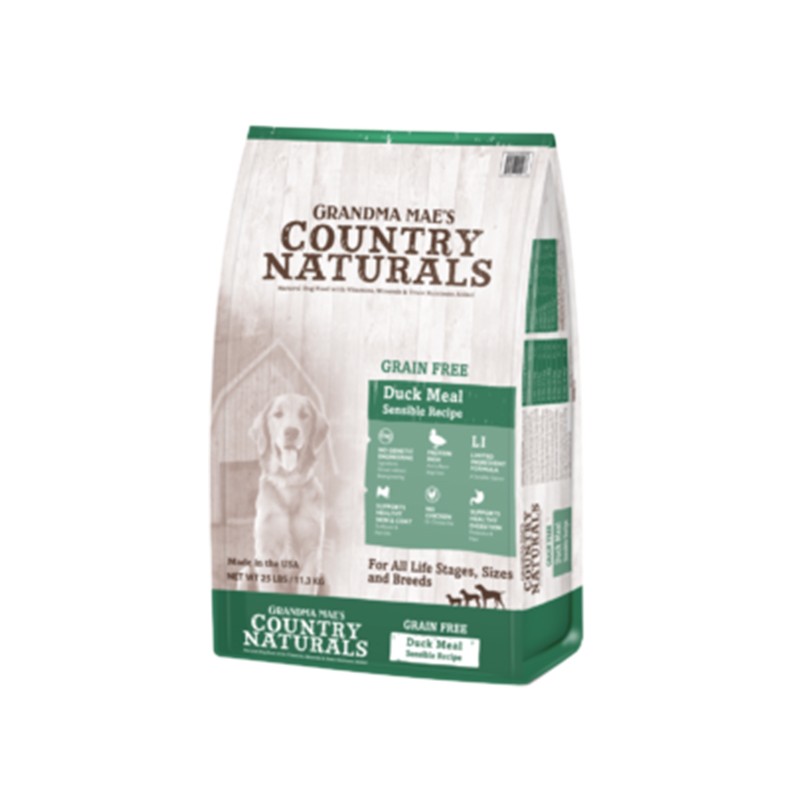 Country Naturals 狗糧 - 無穀物全犬種防敏鴨肉精簡配方 Grain Free Duck Meal Sensible Recipe 25lb(訂貨需時3-5天)