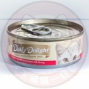 Daily Delight Pure DD45 Skipjack Tuna White & Chicken with Shrimp 80g 白鰹吞拿魚+雞肉+鮮蝦 DD45