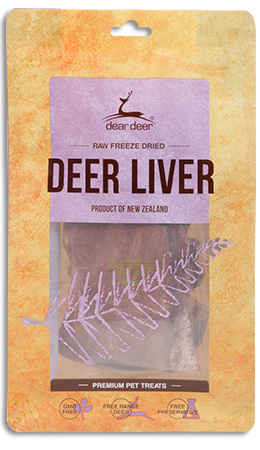 Dear Deer 保健小食 (Deer Liver) 鹿肝 50g (預防貧血, 補血, 明目, 合母貓 Mother, 虛弱貓)