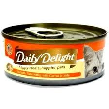 Daily Delight Jelly DD51 Skipjack Tuna White with Carrot 80g 無穀物白鰹吞拿魚+胡蘿蔔 DD51