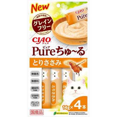 CIAO 新裝 TSC-214 (前#SC324) PURE 雞肉醬 (無添加) 14g X 4