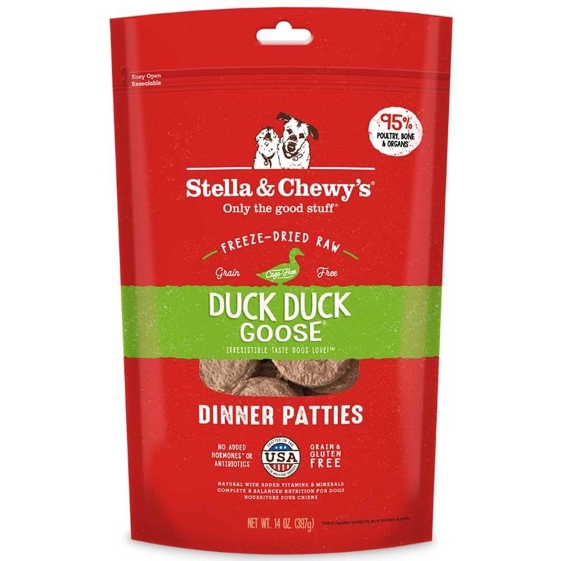 Stella & Chewy's DOG 凍乾脫水狗糧 SC007 Freeze Dried Dinner Patties for dog - 鴨肉及鵝肉配方 05.5oz