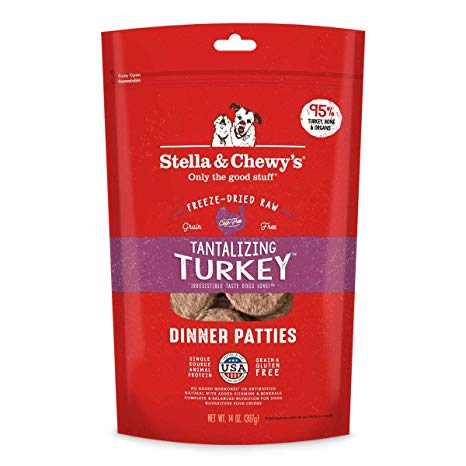 Stella & Chewy's DOG 凍乾脫水狗糧 SC089-A Freeze Dried Dinner Patties for dog - 火雞肉配方 14oz