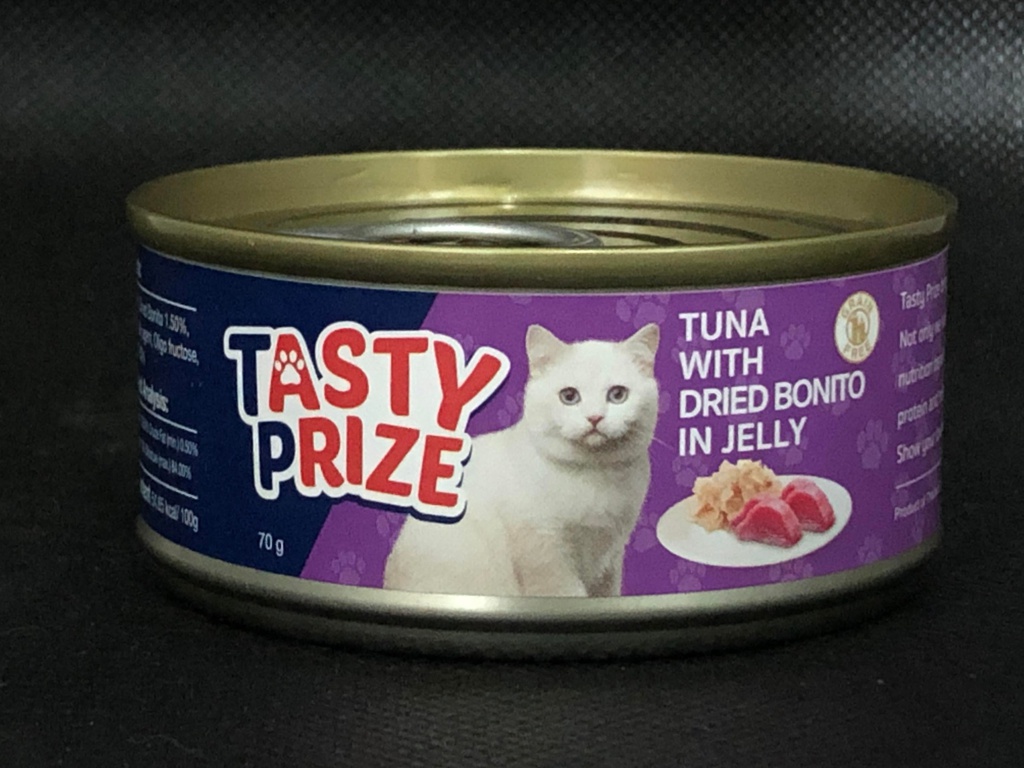 Tasty Prize 滋味賞 70g Tuna with Dried Bonito in Jelly 吞拿魚鰹魚啫喱 TP5