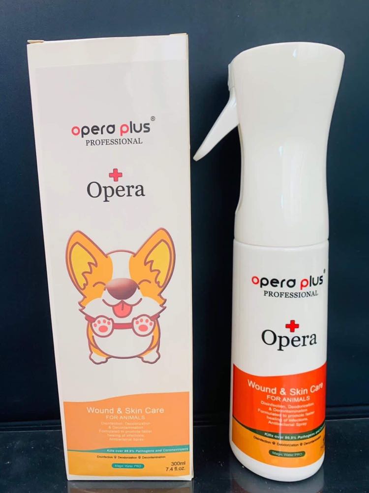 [斷貨中, 未有返貨日期, 可訂貨等貨到]Pets-Aid Opera Plus 寵物神仙水 Wound and Skin Care 300ml (抗疫, 殺菌噴霧, 次氯酸)(貓狗雀兔可用)