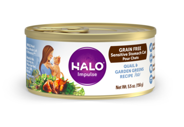 HALO 貓罐頭 Sensitive Stomach Quail & Garden Green Pate 5.5OZ 敏感腸胃鵪鶉時蔬主食罐40095