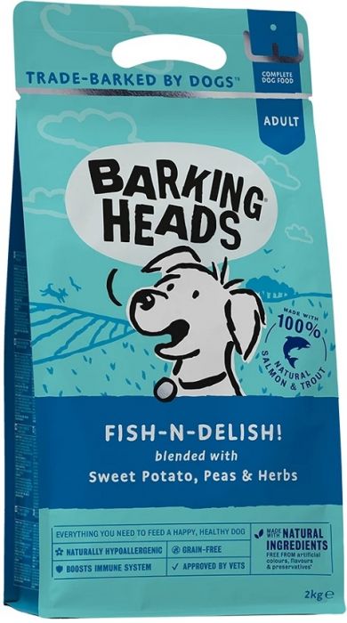 Barking Heads 無穀物全天然成犬配方（三文魚＋鱒魚）12KG(藍色) BHFD12(訂貨需時3-5天)